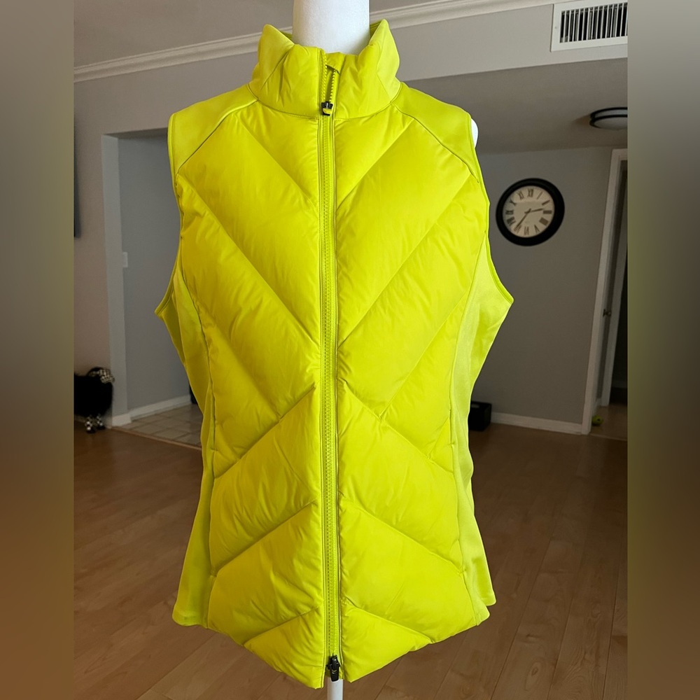 Women's Neon Green Puffer Vest